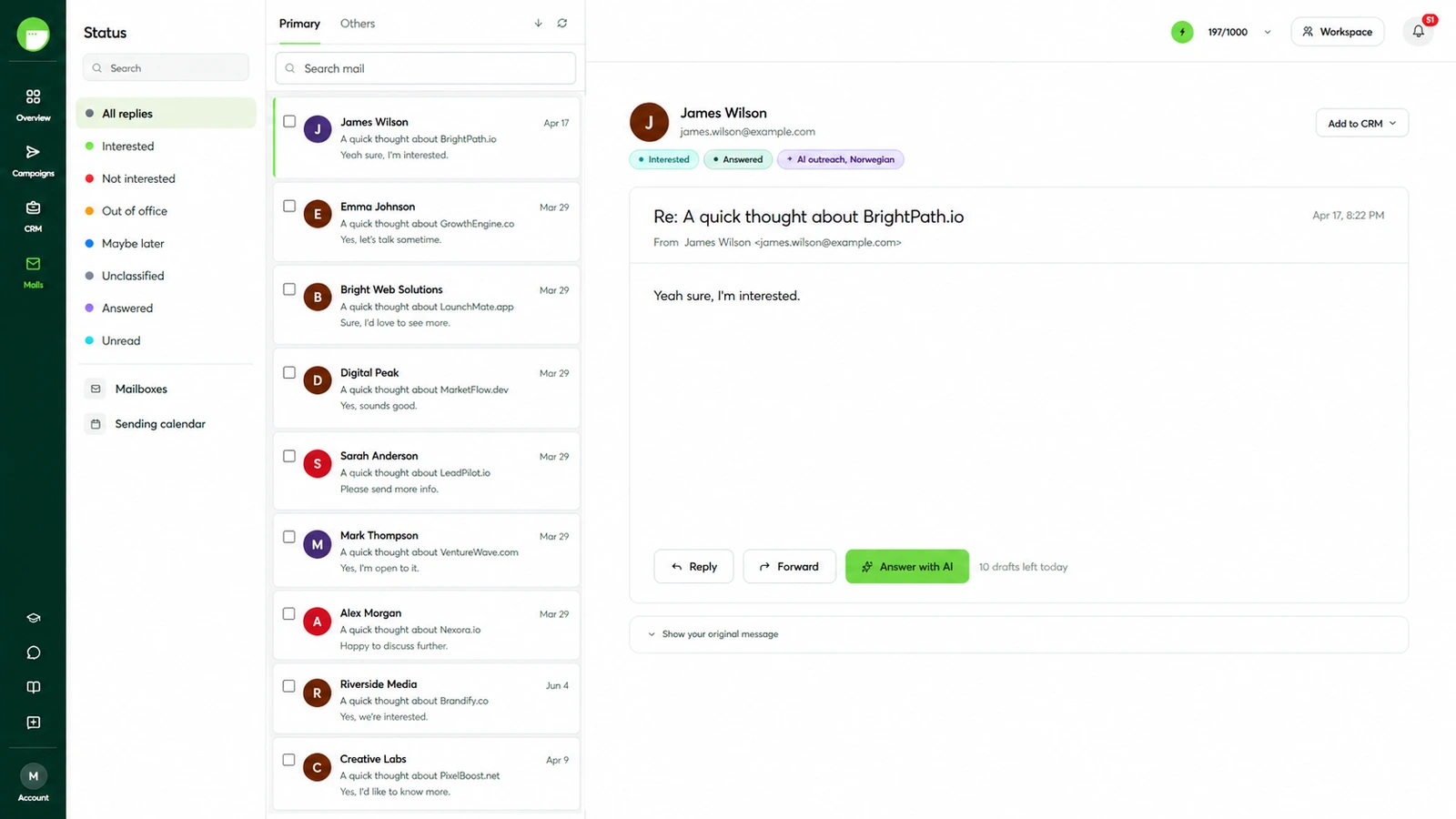 Swokei mail sending